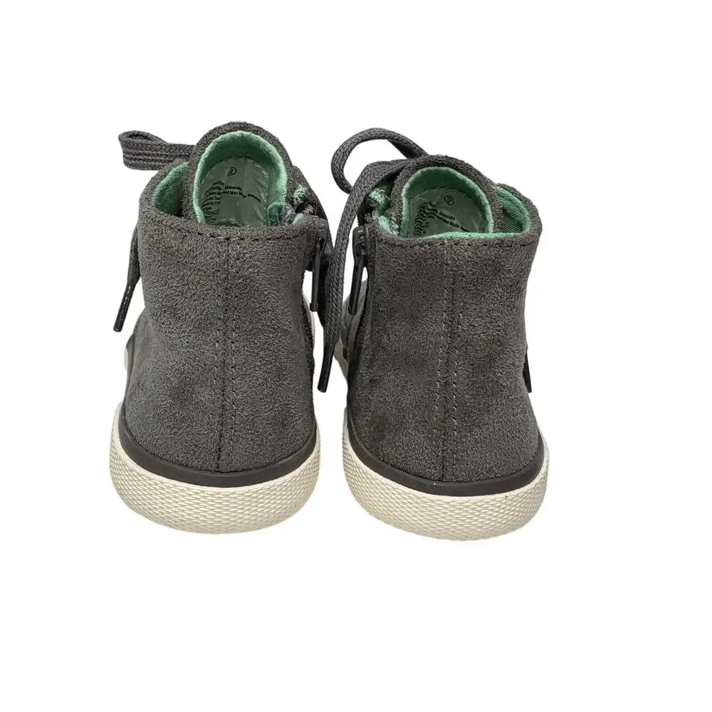 Cat &‎ Jack Faux Suede High Top Boots 9 Gray Toddler Boy Casual Desert Brogan
